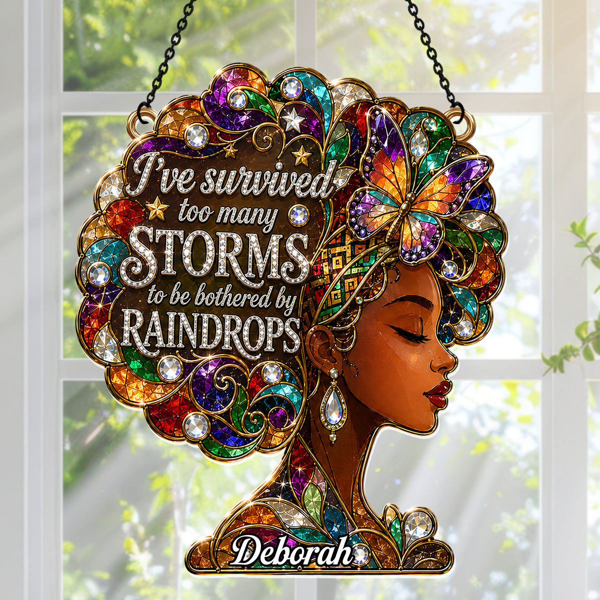 I've Survived Too Many Storms - Personalized Acrylic Suncatcher