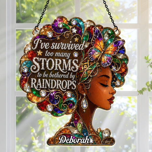 I've Survived Too Many Storms - Personalized Acrylic Suncatcher