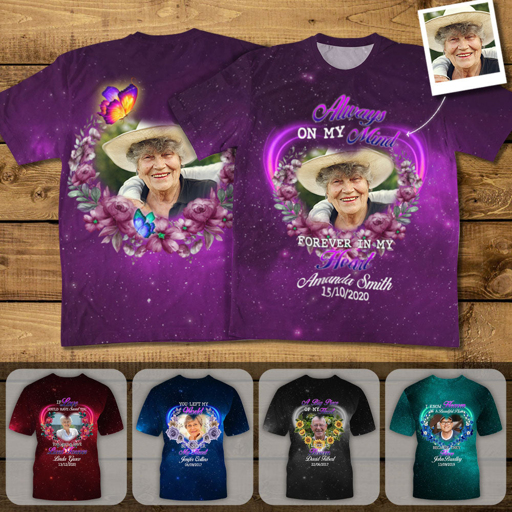 Heaven Is A Beautiful Place - Personalized Photo 3D All Over Print Shirt - Memorial Gift For Family Members banner_4ef23cad-2394-48e8-98be-de2374f42248.jpg
