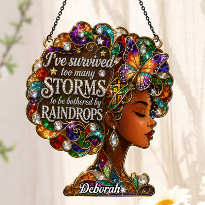 I've Survived Too Many Storms - Personalized Acrylic Suncatcher