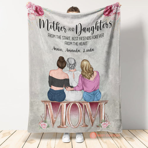Personalized Blanket - Meaningful Gifts For Mom From Daughter - Great Gifts For Mom Birthday Mother's Day - Mother S Best Friends Forever banner_5e1bf75a-f759-48ec-b316-7b696dc4fae9.jpg