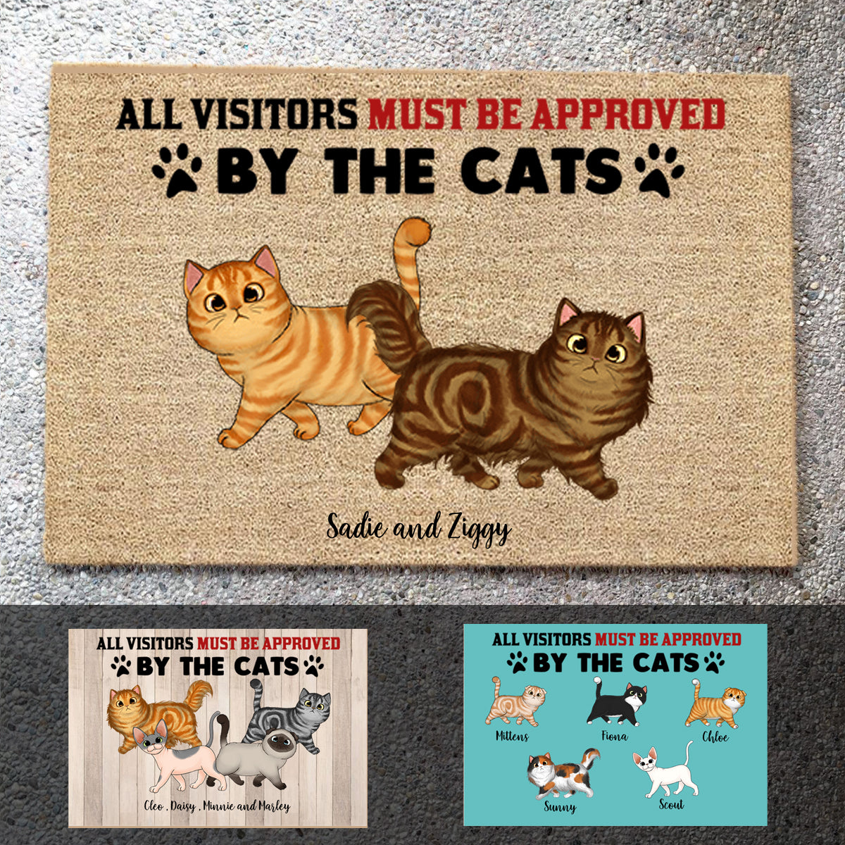 Walking Cat Personalized Doormat Gift For Cat Lovers banner_63a76815-4a2a-4113-87a6-884ebd2be0a6.jpg