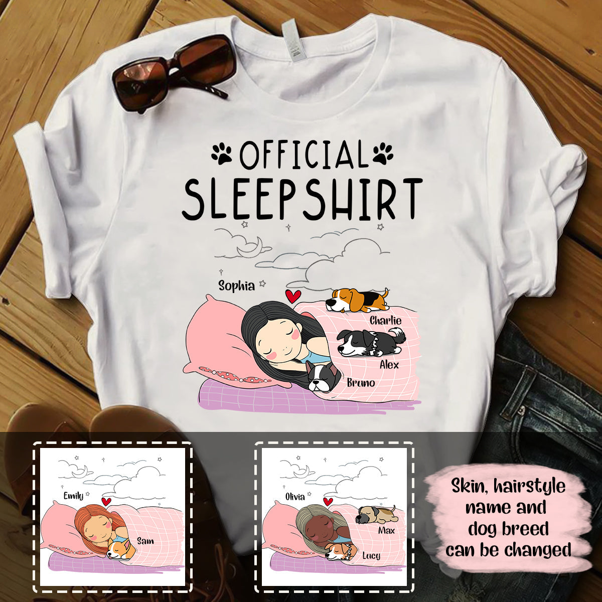 Sleeping Dog And Cat Sleep Shirt Personalized Apparel banner_778ffd29-ce70-4b82-8db5-dc5abe641e46.jpg