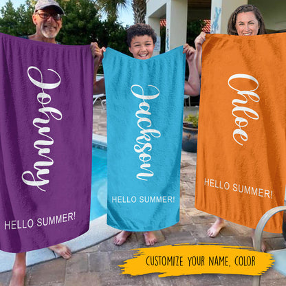 Scripty Style Name - Personalized Beach Towel - Birthday, Outside Vacation Gift Beach Towel - Birthday banner_a6cb7460-caa1-47bf-b9d6-f3985e35f566.jpg