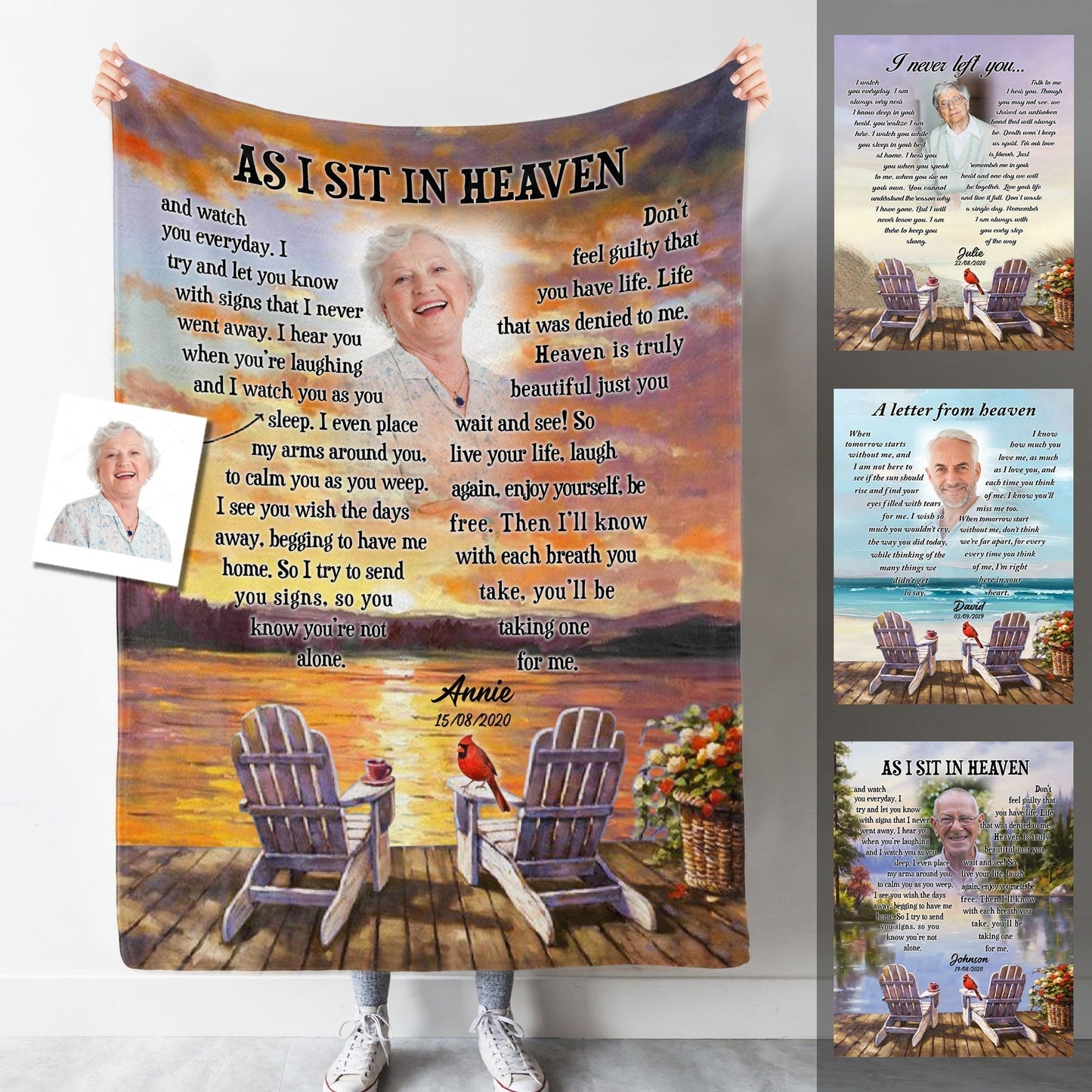 As I Sit In Heaven Personalized Photo Blanket Memorial banner_b8b9ddc3-ed8d-410e-96c4-463220f23598.jpg