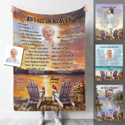 As I Sit In Heaven Personalized Photo Blanket Memorial banner_b8b9ddc3-ed8d-410e-96c4-463220f23598.jpg