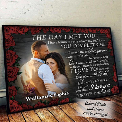 Best Valentine Gift For Girlfriend, The Day I Met You Custom Photo Canvas Gift For Couple banner_f290dff1-c6b4-4744-afae-050a4ffdd3d4.jpg