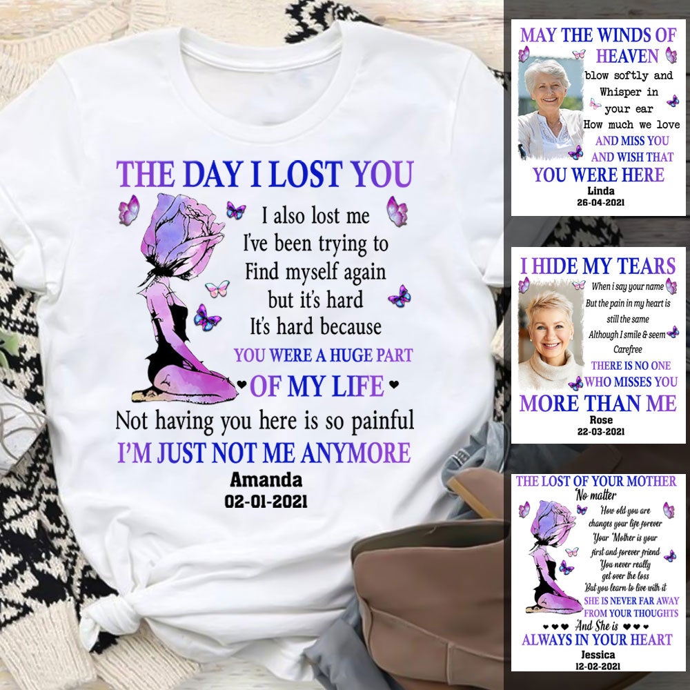 The Day I Lost You Heaven Angel Rose Butterflies - Personalized Photo Apparel - Memorial banner_fae7ad80-d263-4dd1-8f2a-58c2460bf4f1.jpg