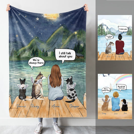 Angel Dog, Still Talk About You Custom Blanket Memorial Dog bannerblanket_9302fb98-2e2f-424b-b7f1-19e5738ac8c0.jpg