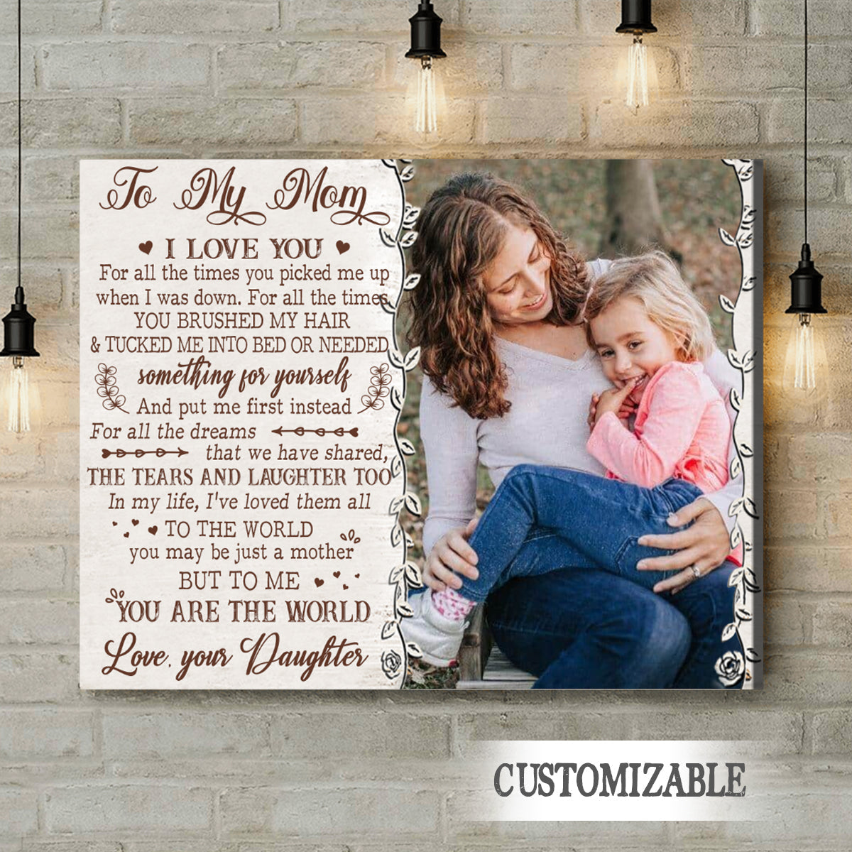 To My Mom I Love You For All A Time - Personalized Photo Canvas - Gift For Mom bannercanvas-ILoveYouForAllATime-fb.jpg