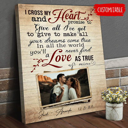 I Cross My Heart - Personalized Canvas - Gift For Couple bannercanvas-fb-icrossmyheart.jpg
