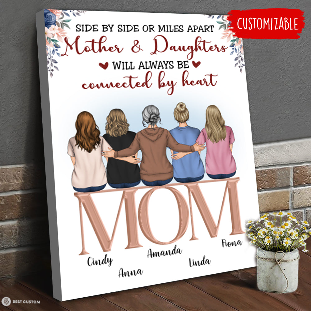 Flower The Love Between Mother & Daughter Is Forever - Personalized Canvas - Gift For Mom bannercanvas-flowermotheranddaughters-fb.jpg