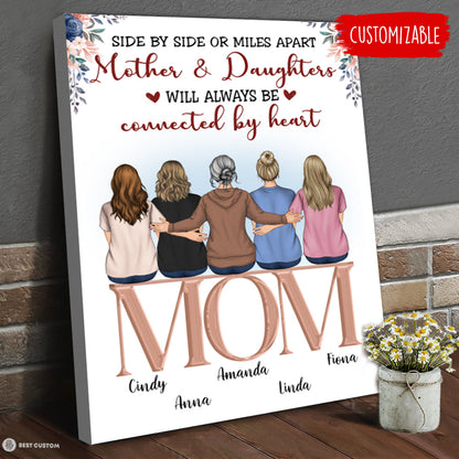 Flower The Love Between Mother & Daughter Is Forever - Personalized Canvas - Gift For Mom bannercanvas-flowermotheranddaughters-fb.jpg