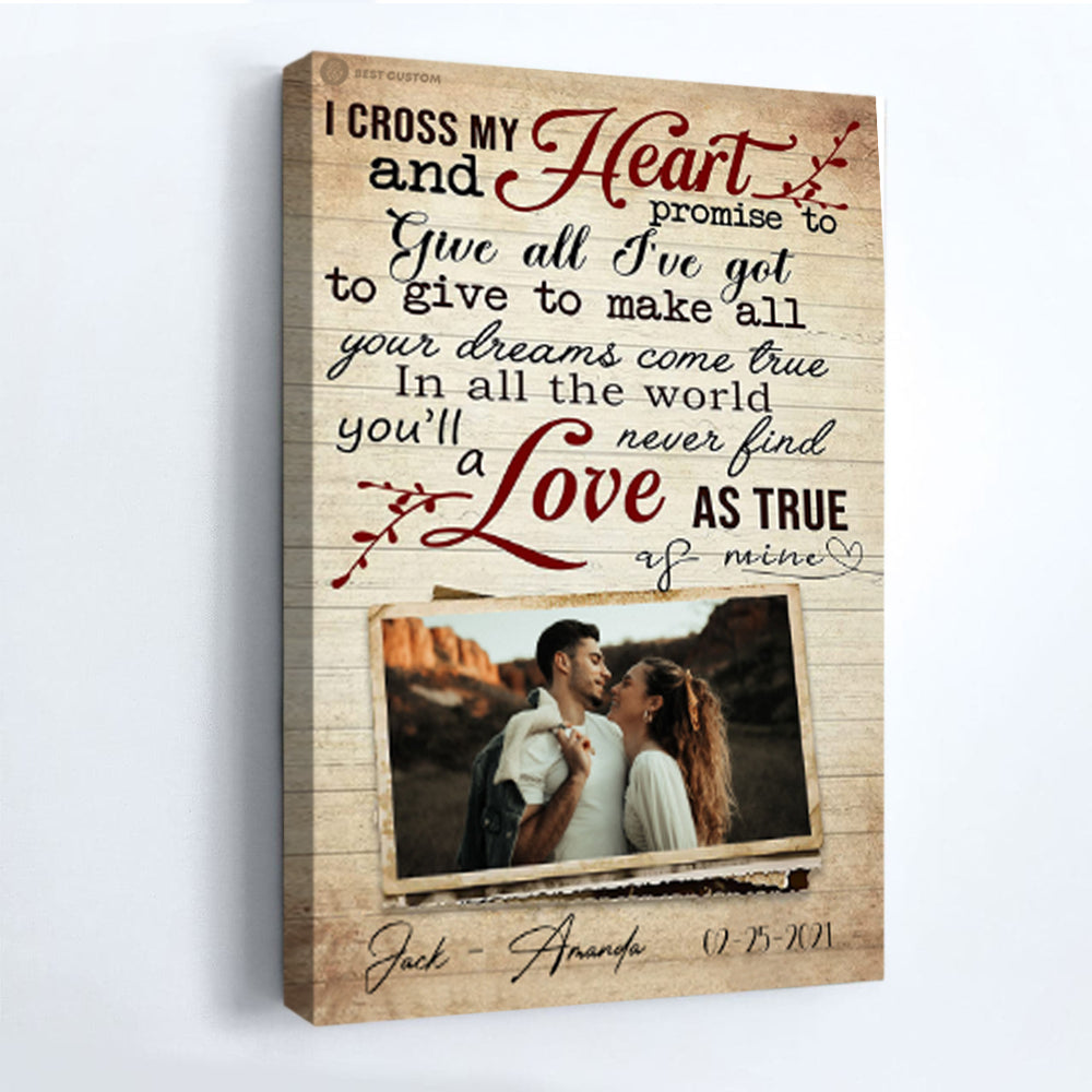 I Cross My Heart - Personalized Canvas - Gift For Couple bannercanvas-gg-icrossmyheart.jpg