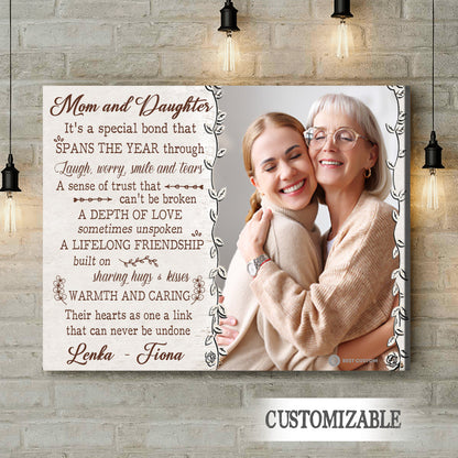 Mom an Daughter It's A Special Bond - Personalized Photo Canvas - Gift For Mom bannercanvas-it_saspecialbond-fb.jpg