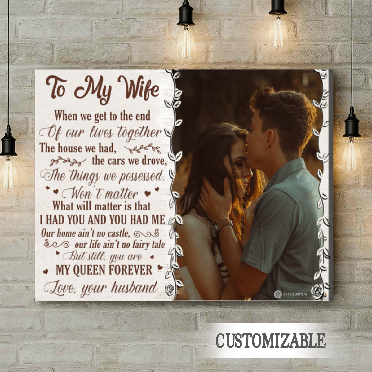 To My Wife I Had You And You Had Me - Personalized Photo Canvas - Gift For Wife bannercanvas-youhadme-fb.jpg