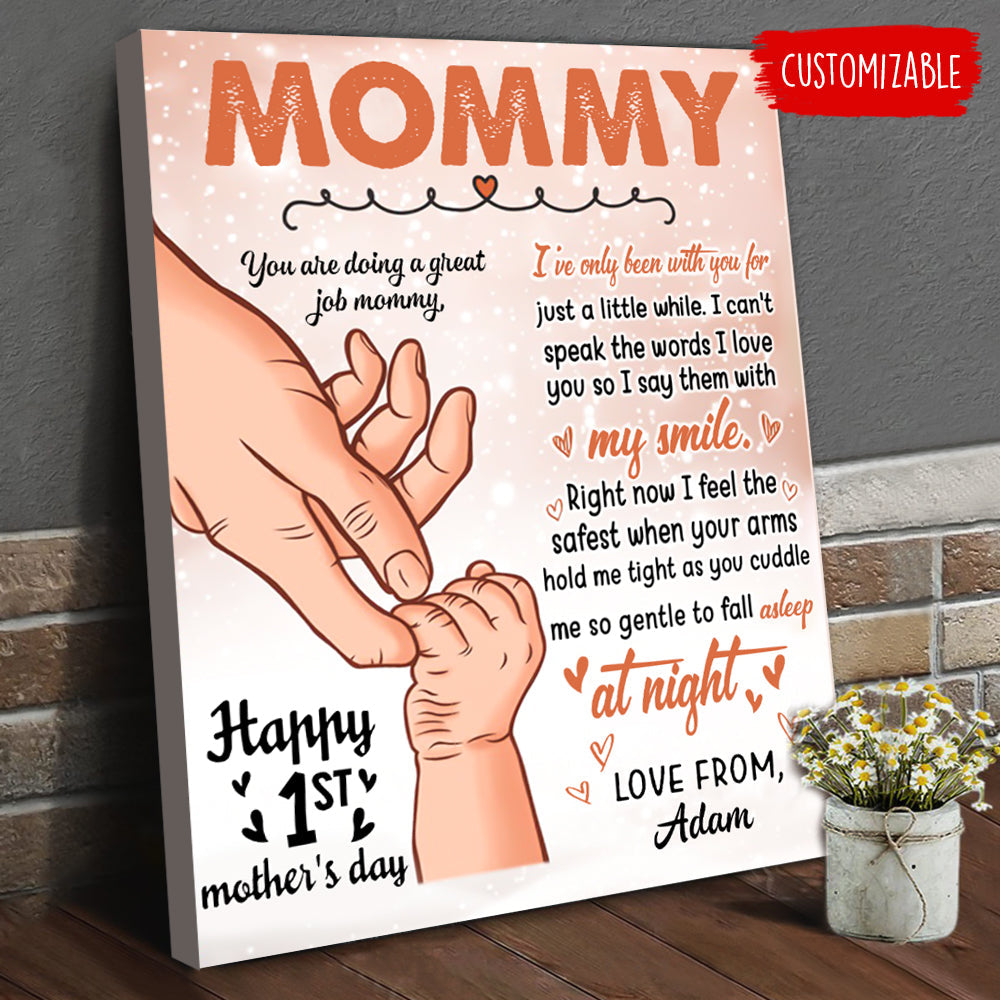 To My Mommy You're Doing A Great Job Mommy - Personalized Photo Canvas - Gift For Mom bannercanvasd_c-greatjobmommy-fb.jpg
