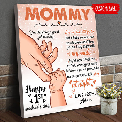To My Mommy You're Doing A Great Job Mommy - Personalized Photo Canvas - Gift For Mom bannercanvasd_c-greatjobmommy-fb.jpg