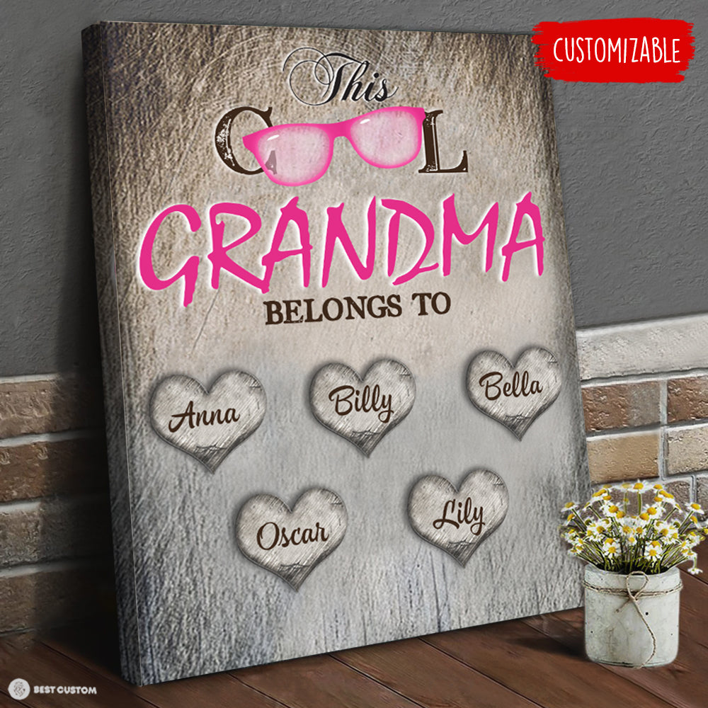 This Cool Grandma - Personalized Canvas - Gift For Grandma bannercanvasd_c-thiscoolgrandma-fb.jpg
