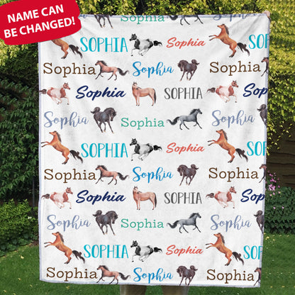 Custom Name Beautiful Horses World Personalized Blanket Horses Lovers bannerd_c_86b31e90-ecb9-41c5-90af-1eecaee99a2c.jpg