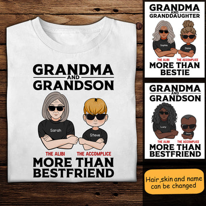 Grandma & Grandson Granddaughter Custom Apparel Gift For Grandma bannerfb2.jpg