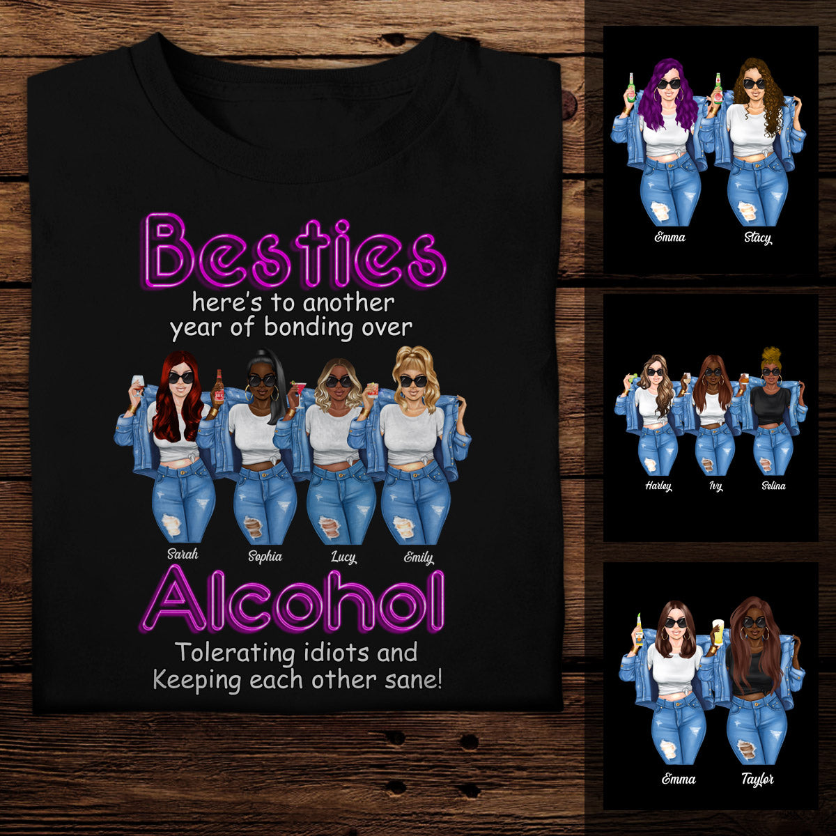 Besties Alcohol Tolerating Idiots - Personalized Apparel - Gift For Friends bannergg_3012e346-f341-44ce-ae3d-744639ecf281.jpg