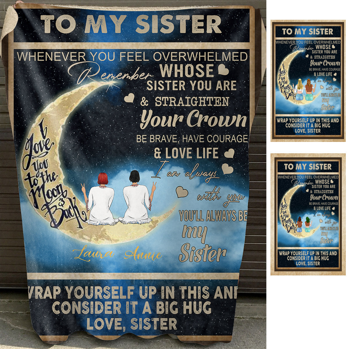 Love You To The Moon And Back - Personalized Blanket - Gift For Sister bannerktitle_e3a96c04-43e6-4c3b-8880-a45b849dbeb8.jpg