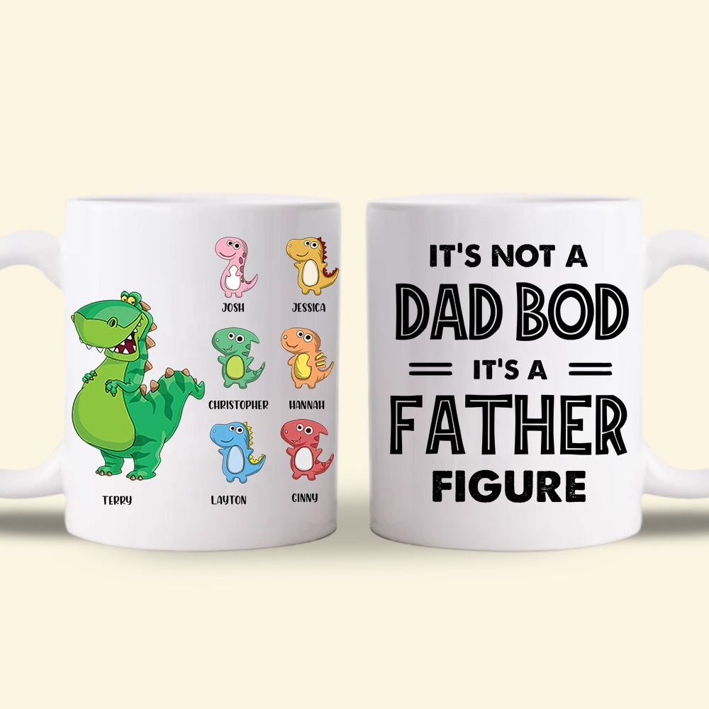 Papasaurus It's Not A Dad Bod Custom Mug Gift For Father bannermug2.jpg