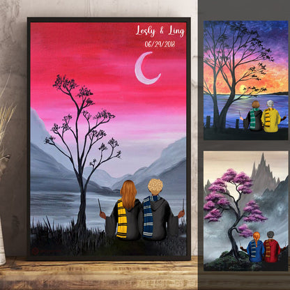 Wizard Couple With Tree - Personalized Canvas - Gift For Couple bannernotitle_1_9106d1f3-c57b-4c17-b961-516cddfcd660.jpg