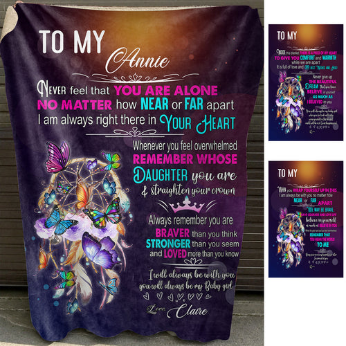 Braver Than You Think - Personalized Blanket - Gift For Daughter bannernotitle_5dda32d5-4212-4d91-a3fd-a2d39f9390f2.jpg