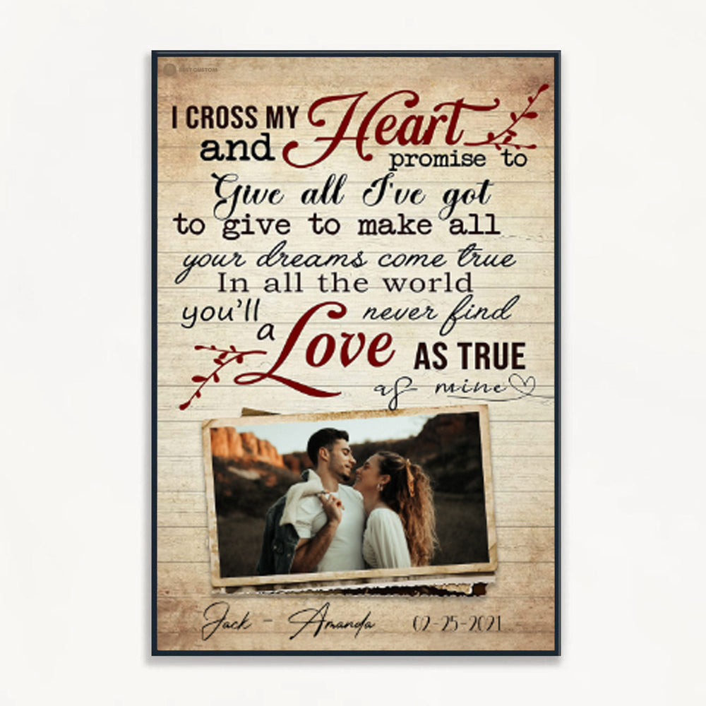 I Cross My Heart - Personalized Canvas - Gift For Couple bannerposter-gg-icrossmyheart.jpg