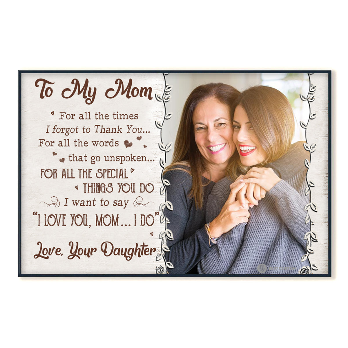 I Love You Mom Personalized Photo Canvas Gift For Mom bannerposter-iloveyoumom-gg.jpg