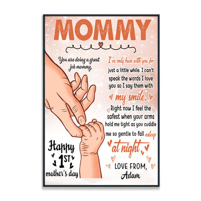 To My Mommy You're Doing A Great Job Mommy - Personalized Photo Canvas - Gift For Mom bannerposterd_c-greatjobmommy-gg.jpg