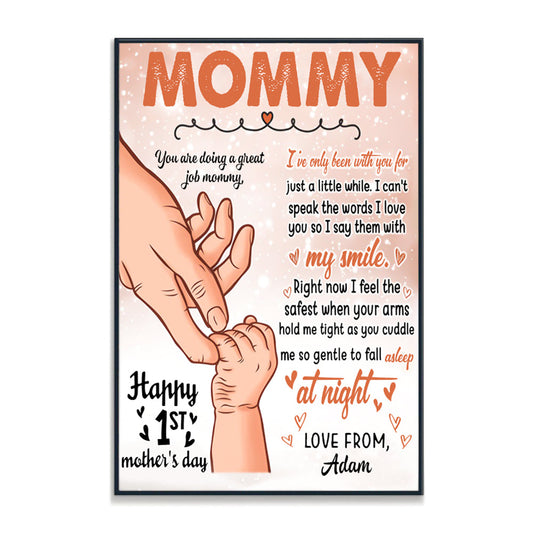 To My Mommy You're Doing A Great Job Mommy - Personalized Photo Canvas - Gift For Mom bannerposterd_c-greatjobmommy-gg.jpg