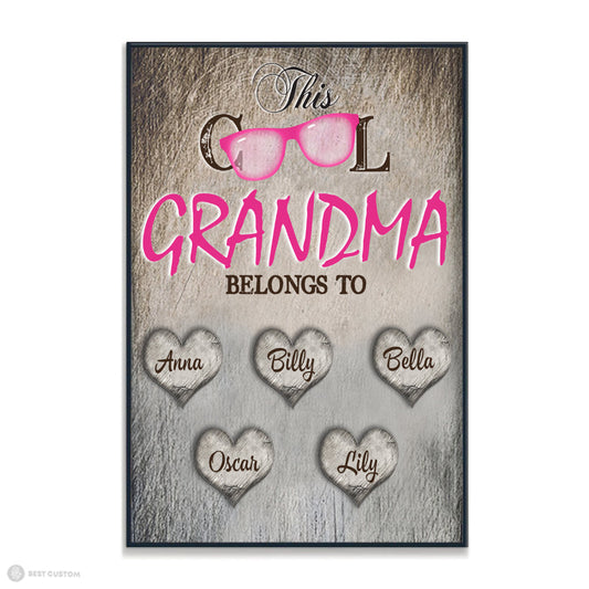 This Cool Grandma - Personalized Canvas - Gift For Grandma bannerposterd_c-thiscoolgrandma-gg.jpg