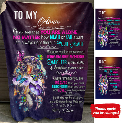 Braver Than You Think - Personalized Blanket - Gift For Daughter bannertitle_bba084d0-a5fd-40b5-a24e-d47ef637a323.jpg