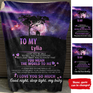Good Night Sleep Tight My Baby - Personalized Blanket - Gift For Girlfriend bannertitle_c884a821-db4a-42cb-88a6-c97d2e93c2d0.jpg