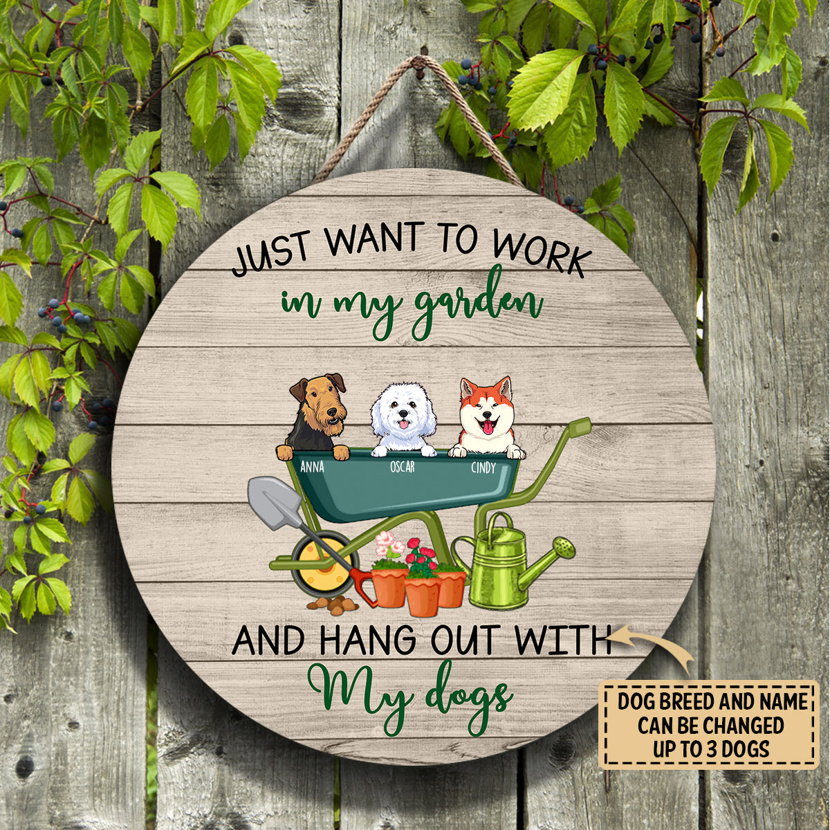 Work In My Garden & Hang Out With My Dogs Custom Wood Sign bannertrofn.jpg