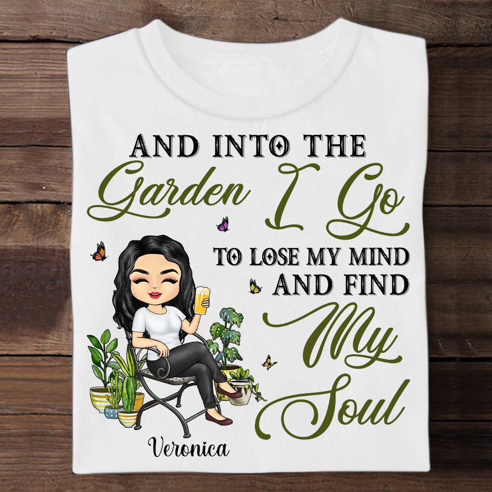 Into The Garden I Go To Lose My Mind - Personalized Apparel - Gardening bannertshirt-intothegarden-gg.jpg