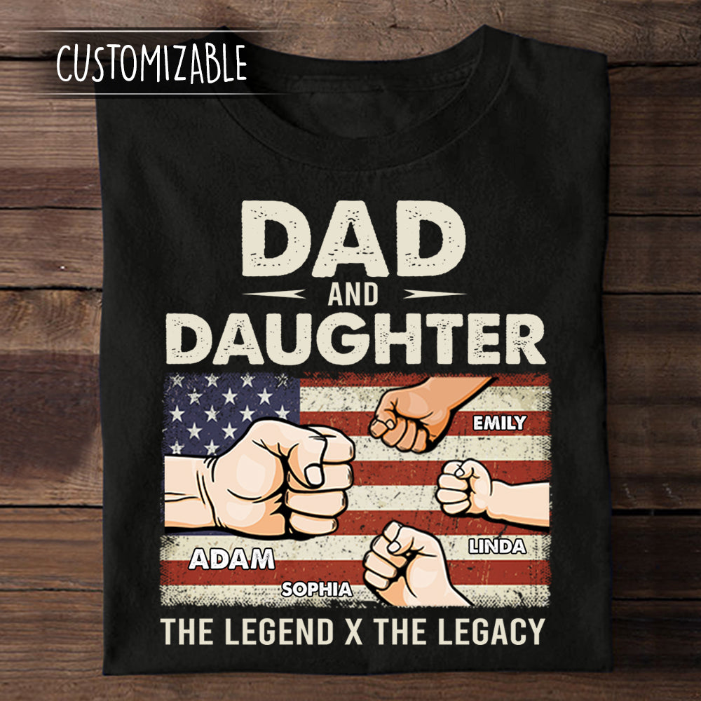 The Legend The Legacy, Father's Day Gift - Personalized Apparel - Gift for Father bannertshirt-thelegend-fb.jpg