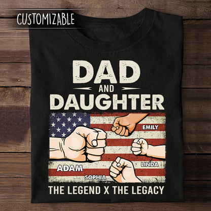 The Legend The Legacy, Father's Day Gift - Personalized Apparel - Gift for Father bannertshirt-thelegend-fb.jpg