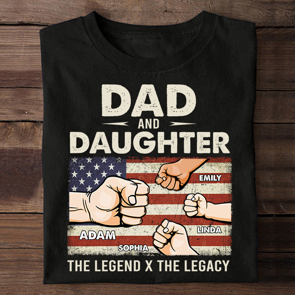 The Legend The Legacy, Father's Day Gift - Personalized Apparel - Gift for Father bannertshirt-thelegend-gg.jpg