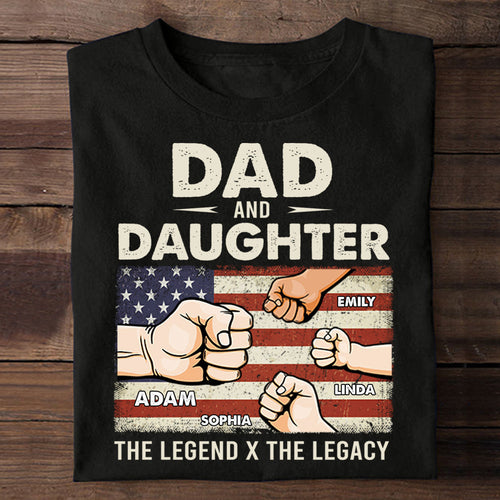 The Legend The Legacy, Father's Day Gift - Personalized Apparel - Gift for Father bannertshirt-thelegend-gg.jpg