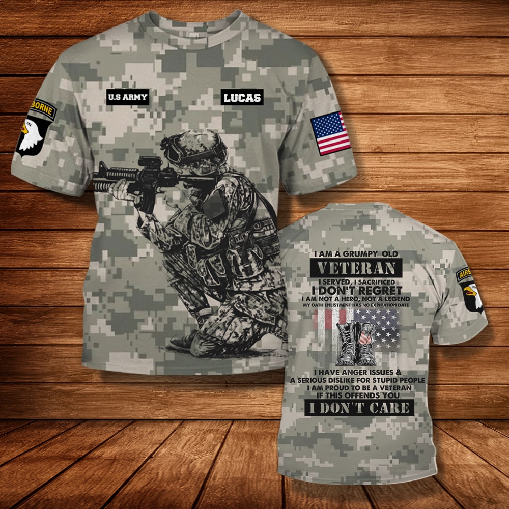 My Time In Uniform Is Over Military Branches - Personalized 3D All Over Print Shirt - Veteran bannertshirtgg-min.jpg