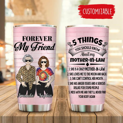 5 Things You Should Know About My Mother-in-law, Mother's Day Gifts For Mother In Law - Personalized Tumbler - Gift for Mother-in-law bannertumbler-5thingsyoushouldknow-fb.jpg