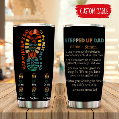 Happy Father's Day To The Best Step Dad, Father's Day Gift - Personalized Tumbler - Gift for Father bannertumbler-thebeststepdad-fb.jpg