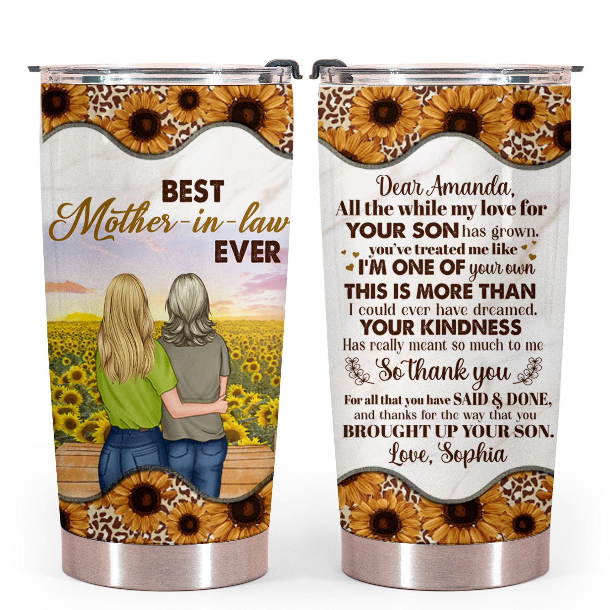 Your Kindness Has Really Meant So Much To Me, Mother's Day Gifts For Mother In Law - Personalized Tumbler - Gift for Mother-in-law bannertumbler-yourkindnesshasreallymeant-gg.jpg