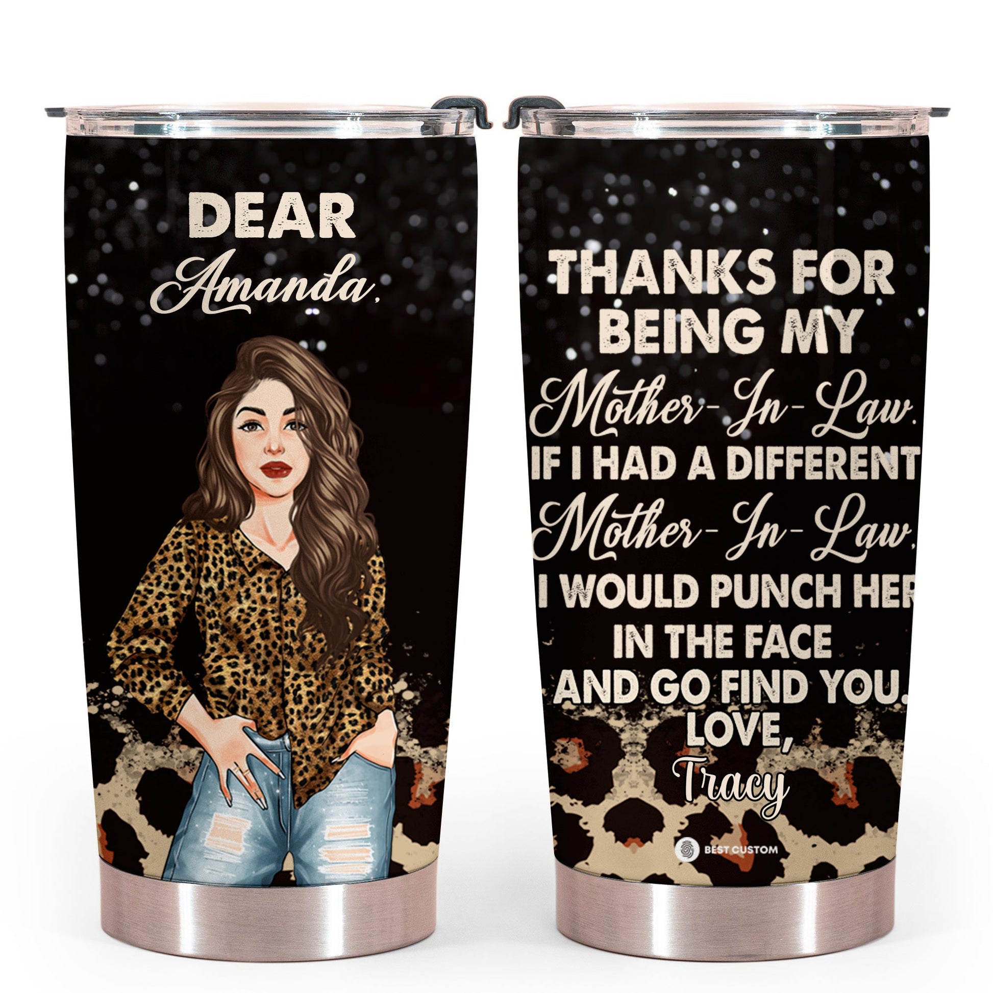 Thanks For Being My Mother-In-Law Leopard - Personalized Tumbler - Gift for Mother-in-law bannertumbler_thanksforbeingmymother-gg.jpg