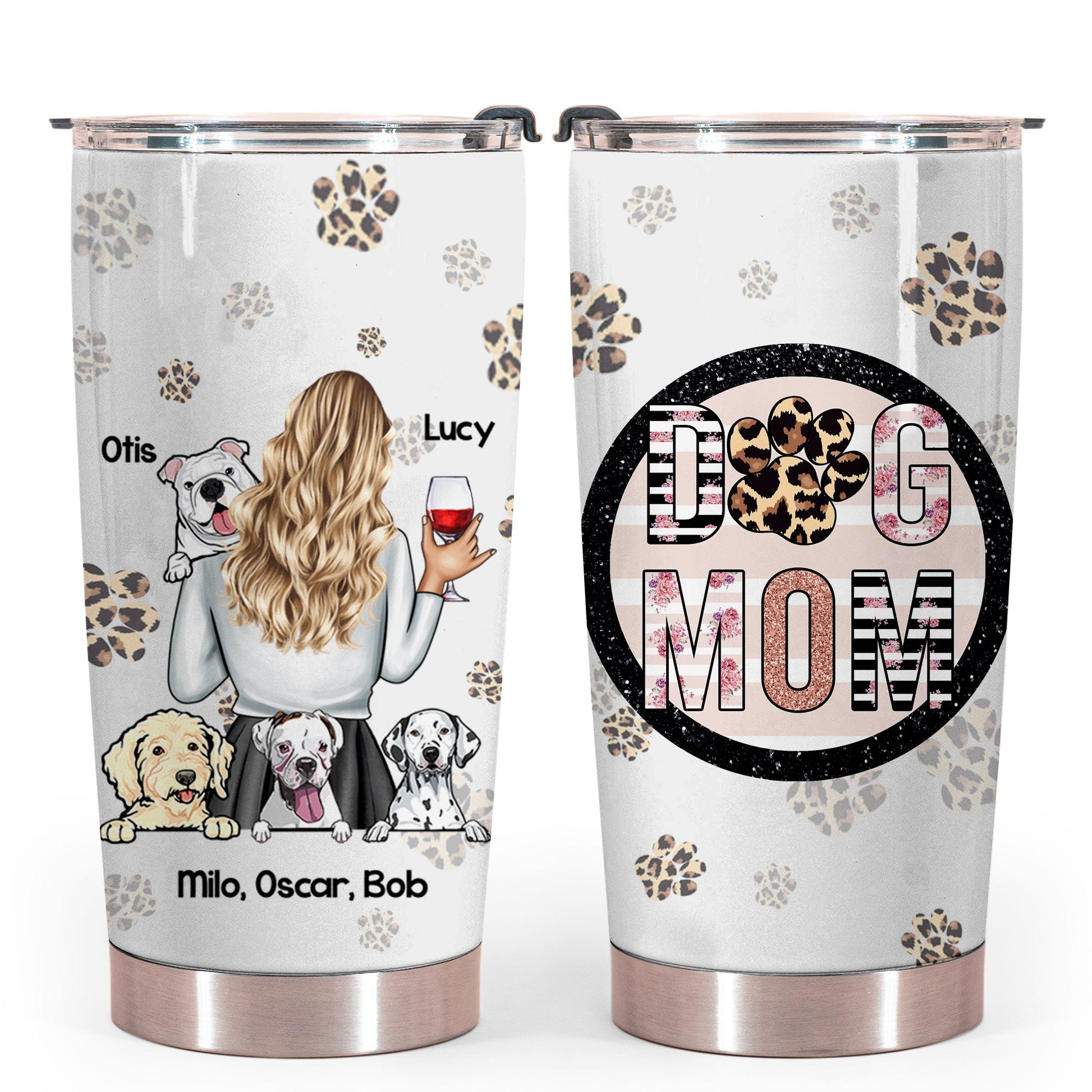 Cute Dog, Dog Mom Personalized Tumbler bannertumblerto-cutedog-gg.jpg