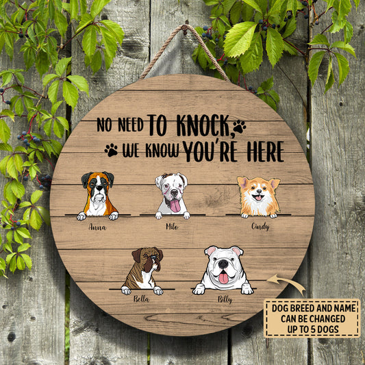 No need to Knock We Personalized Wood Sign Gift For Dog Lover bannerwoodsign.jpg